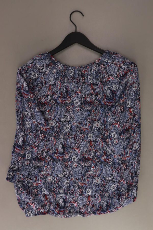 Tom Tailor Langarmbluse Gr. 40 mit Paisleymuster mit Carmen-Ausschnitt blau Online-Schn?ppchen – Bild 2
