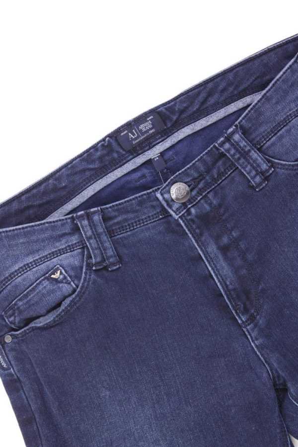 Armani Jeans Skinny Jeans Gr. W29 blau aus Baumwolle Schn?ppchen – Bild 2