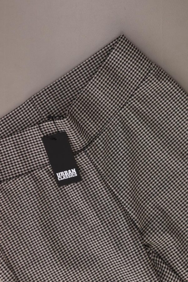 URBAN CLASSICS Stretchhose Gr. S hahnentritt neu mit Etikett schwarz aus Viskose Online – Bild 3