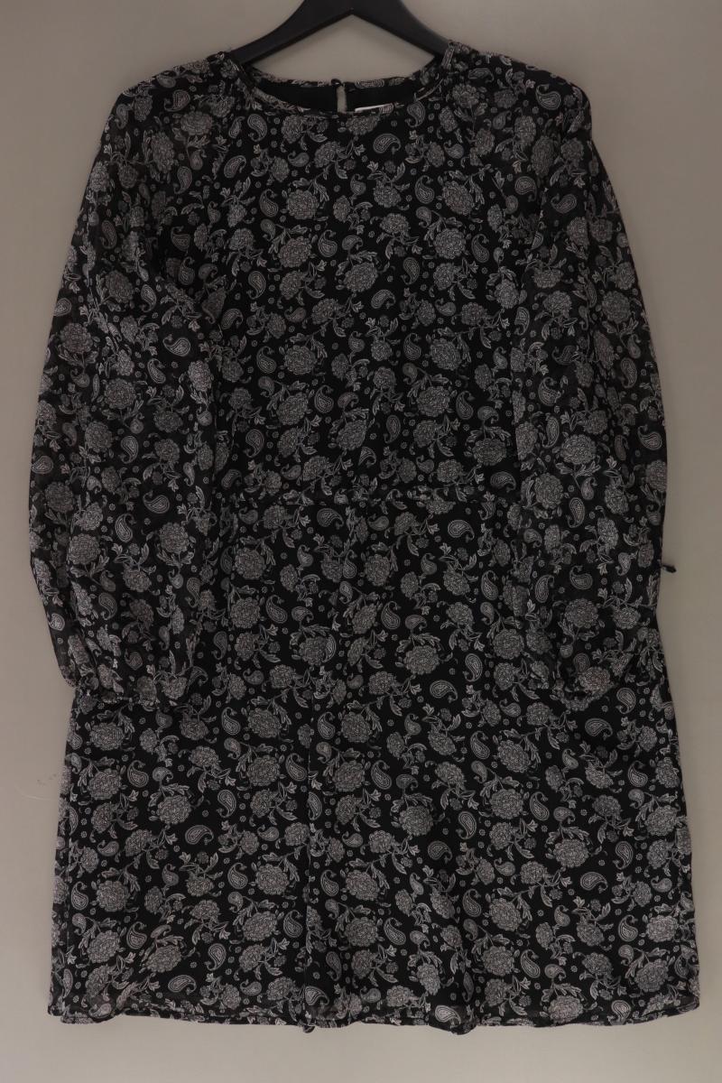 Mango Langarmkleid Gr. M mit Paisleymuster grau aus Polyester Online
