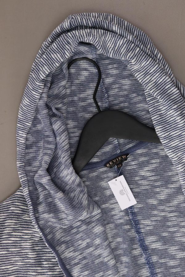 Review Sweatjacke Gr. XS Langarm blau Online – Bild 3