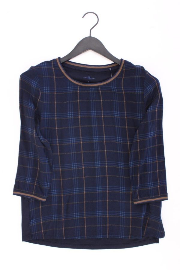 Tom Tailor Regular Bluse Gr. S neuwertig 3 4 Ärmel blau aus Viskose Mode