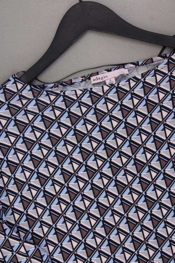Adagio Oversize-Shirt Gr. 38 geometrisches Muster neuwertig 3 4 Ärmel mehrfarbig Online-Verkauf – Bild 2