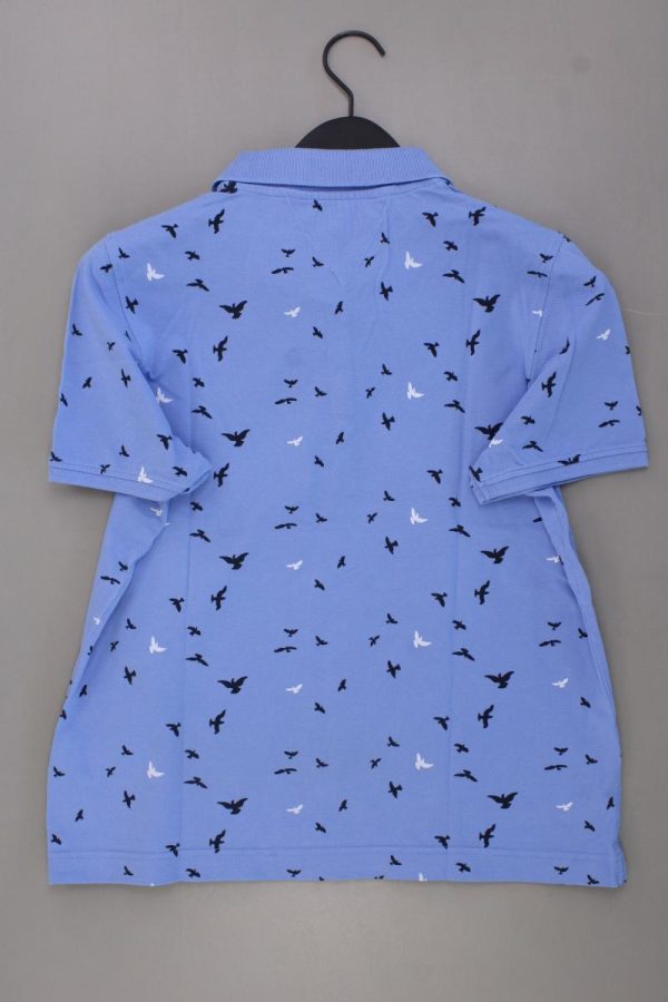Franco Callegari Poloshirt mit Vogelmuster Gr. 40 Kurzarm blau aus Baumwolle Im Angebot – Bild 3