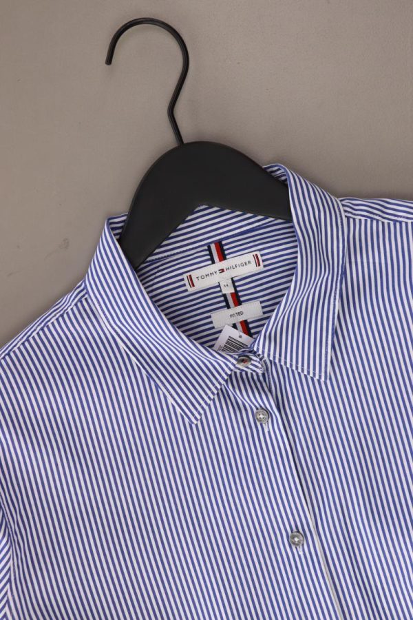 Tommy Hilfiger Langarmbluse Gr. UK 14 (M) gestreift blau aus Baumwolle Verkauf – Bild 3