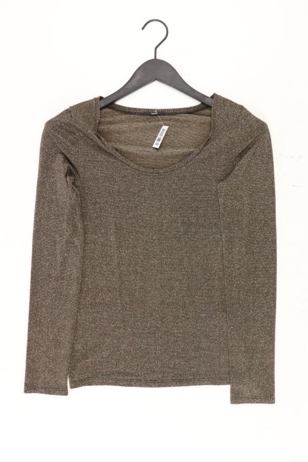 TEZENIS Longsleeve-Shirt Gr. M Langarm mit Glitzer gold Jetzt online