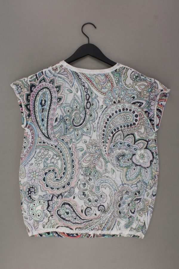 Oui Strickshirt Gr. 38 mit Paisleymuster neuwertig Kurzarm mehrfarbig Verkauf – Bild 3