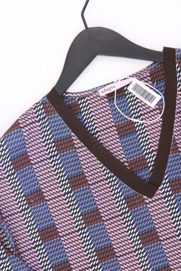 Adagio Comfort Bluse Gr. 42 geometrisches Muster neuwertig 3 4 Ärmel mehrfarbig Angebot – Bild 2