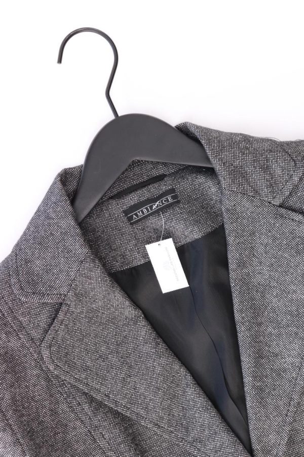 AMBIANCE Wollblazer Gr. 42 grau aus Schurwolle Online – Bild 3