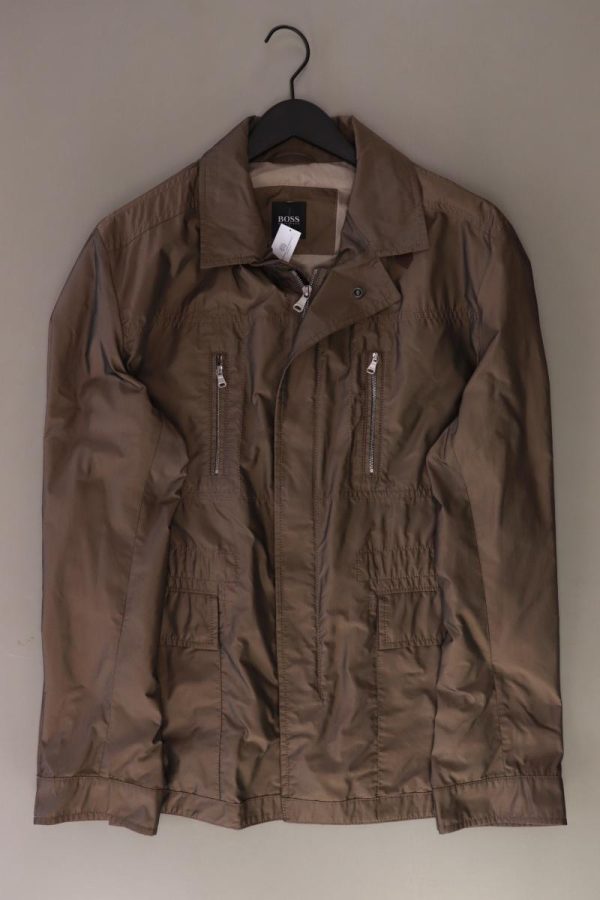 BOSS by Hugo Boss Lange Jacke für Herren Gr. 54 braun aus Polyester Jetzt online