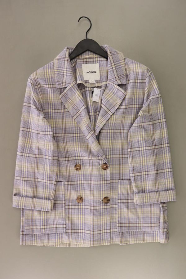Monki Longblazer Gr. M gepunktet neuwertig lila aus Polyester Jetzt online