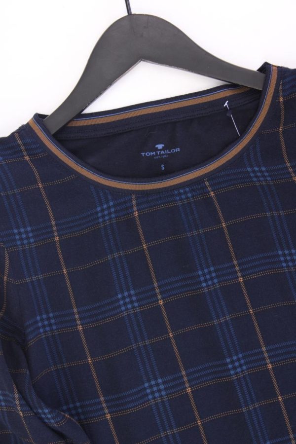 Tom Tailor Regular Bluse Gr. S neuwertig 3 4 Ärmel blau aus Viskose Mode – Bild 2