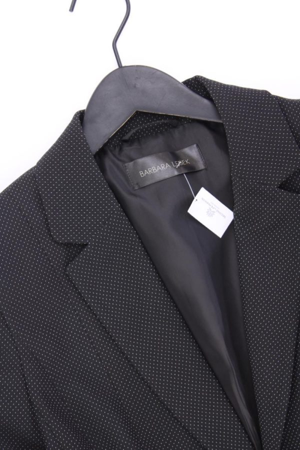 BARBARA LEBEK Classic Blazer Gr. 40 gepunktet neuwertig grau aus Polyester Online-Schn?ppchen – Bild 2