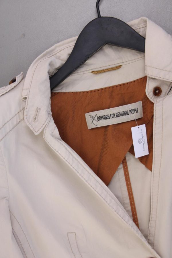 Drykorn Übergangsjacke Gr. 40 creme aus Baumwolle Zu verkaufen – Bild 2