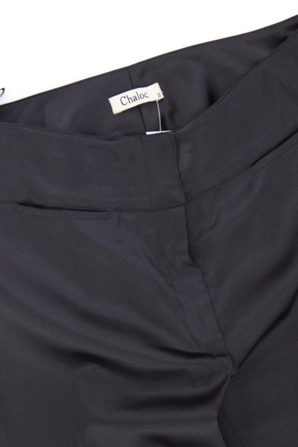 Chaloc Stoffhose Gr. 40 Vintage schwarz aus Polyester Schn?ppchen – Bild 2