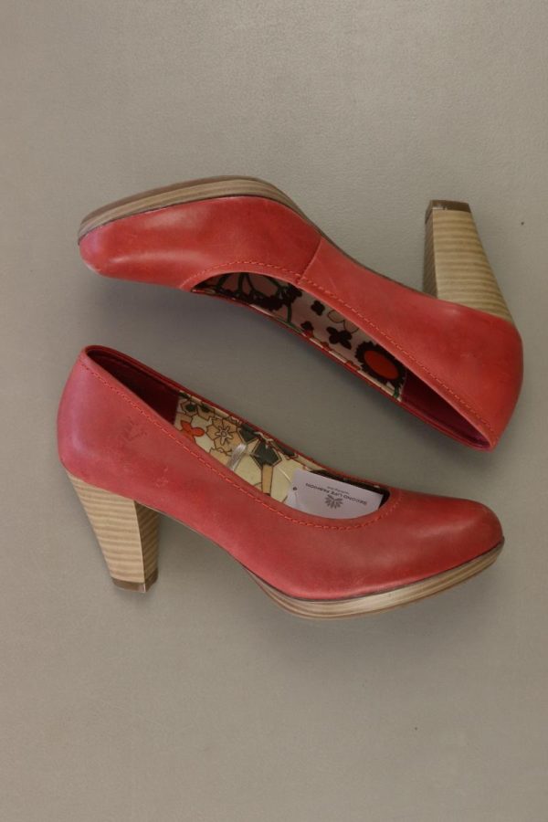 Venturini Milano Pumps Gr. 37 rot aus Leder Online-Verkauf – Bild 2