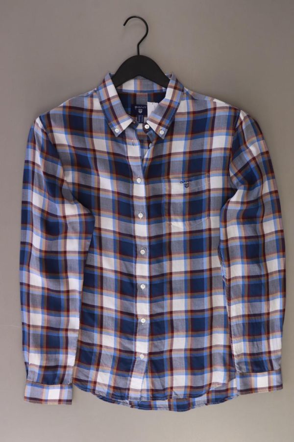 Gant Karobluse Gr. 44 kariert Langarm blau Verkauf