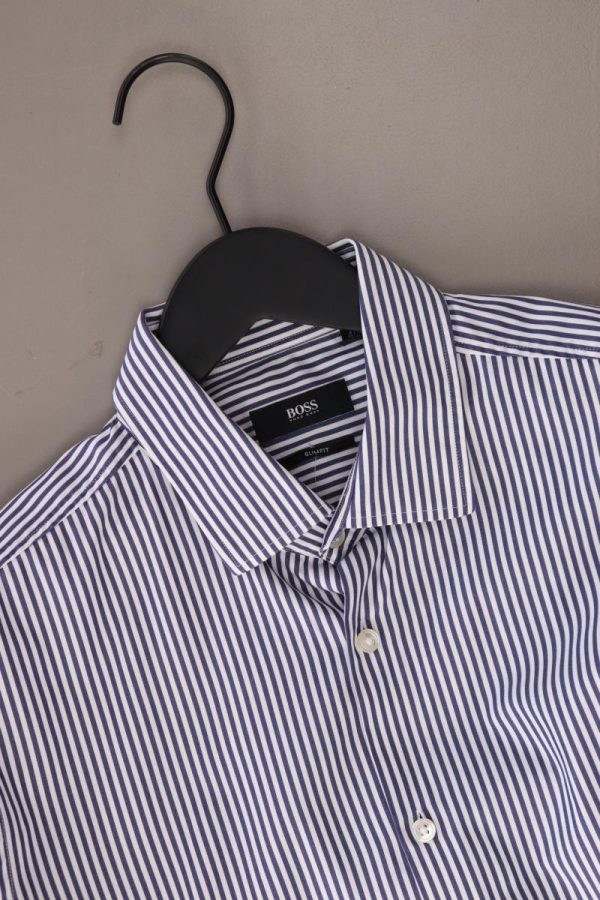 BOSS by Hugo Boss Langarmhemd für Herren Gr. Hemdgröße 40 gestreift blau Online-Schn?ppchen – Bild 3