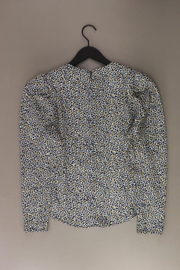 H&M Bluse Gr. S neuwertig Langarm blau aus Polyester Jetzt online – Bild 2