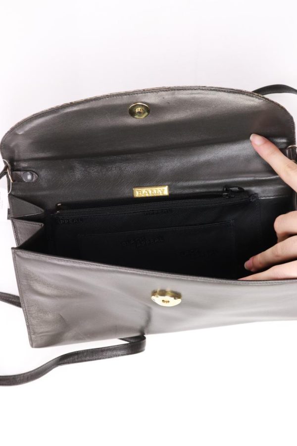 BALLY Umhängetasche Vintage schwarz aus Leder Online-Verkauf – Bild 3
