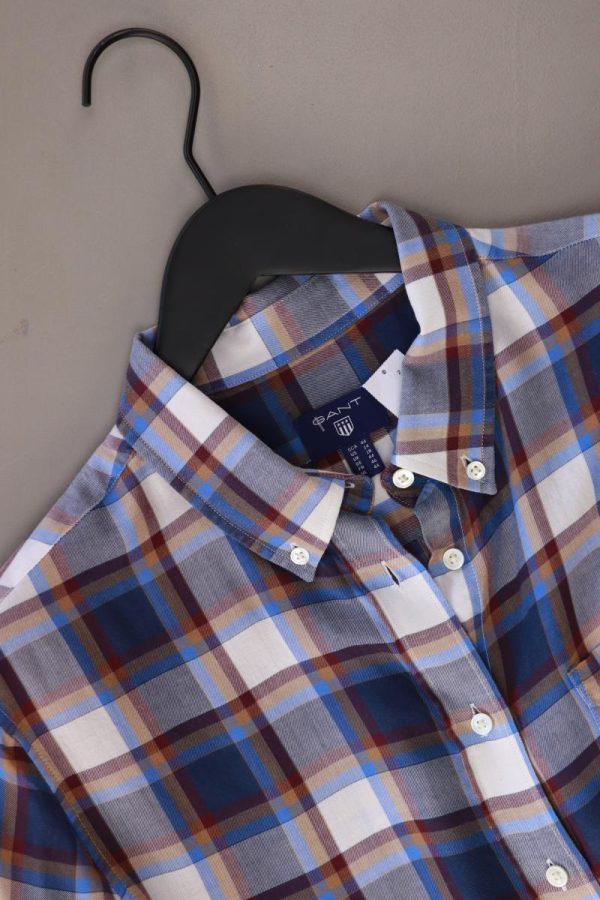 Gant Karobluse Gr. 44 kariert Langarm blau Verkauf – Bild 3