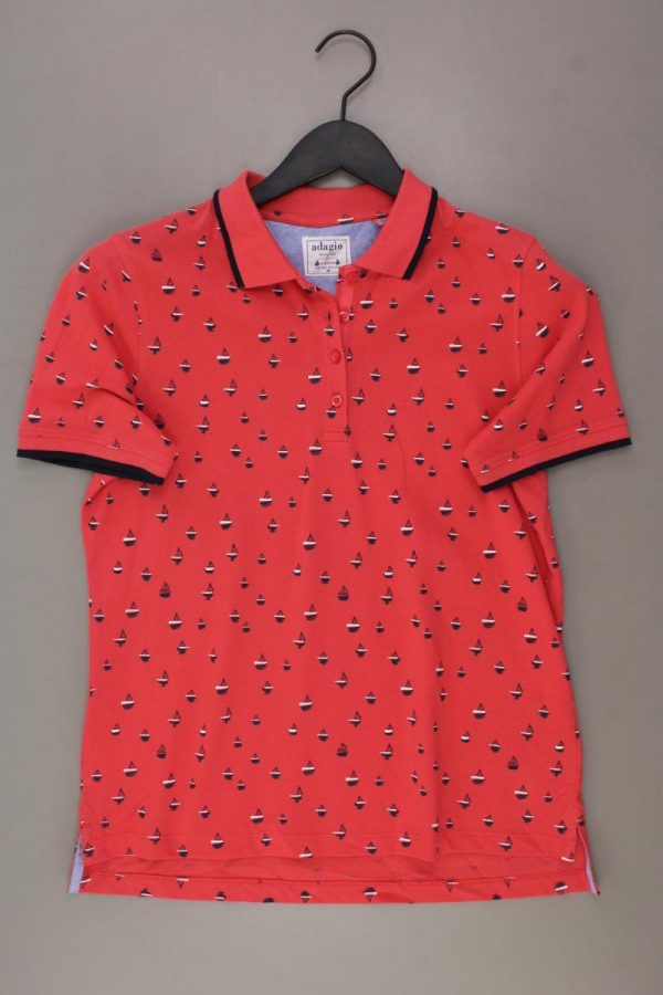 Adagio Poloshirt Gr. 38 neuwertig Kurzarm rot aus Baumwolle Verkauf
