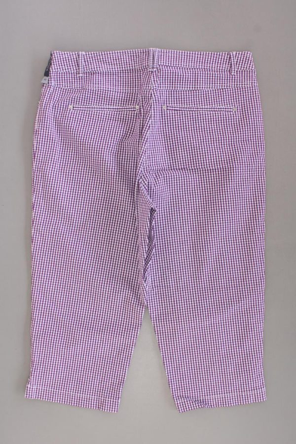 Bonita 3 4 Hose Gr. 42 kariert lila aus Baumwolle Rabatt – Bild 3