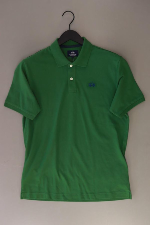 La Martina Poloshirt für Herren Gr. L Kurzarm grün aus Baumwolle Angebot
