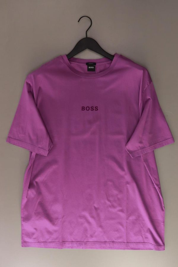 BOSS by Hugo Boss T-Shirt für Herren Gr. XL Kurzarm lila aus Baumwolle Angebot