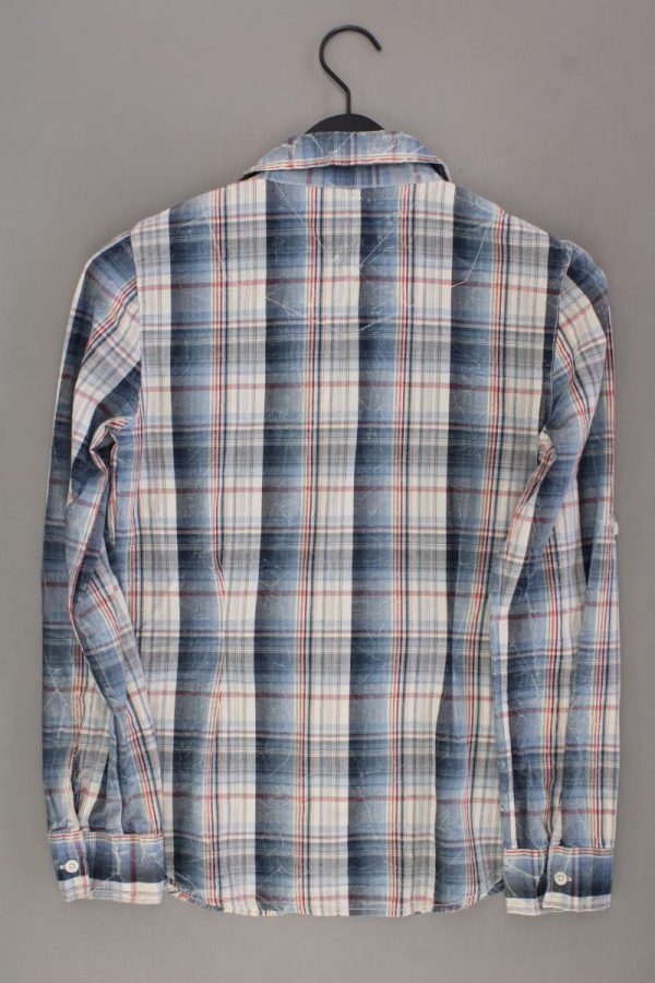 Hilfiger Denim Karobluse Gr. M kariert Langarm mit Nieten blau aus Baumwolle Zu verkaufen – Bild 3
