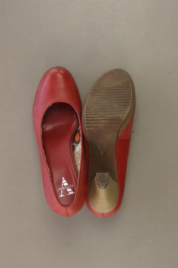 Venturini Milano Pumps Gr. 37 rot aus Leder Online-Verkauf – Bild 4