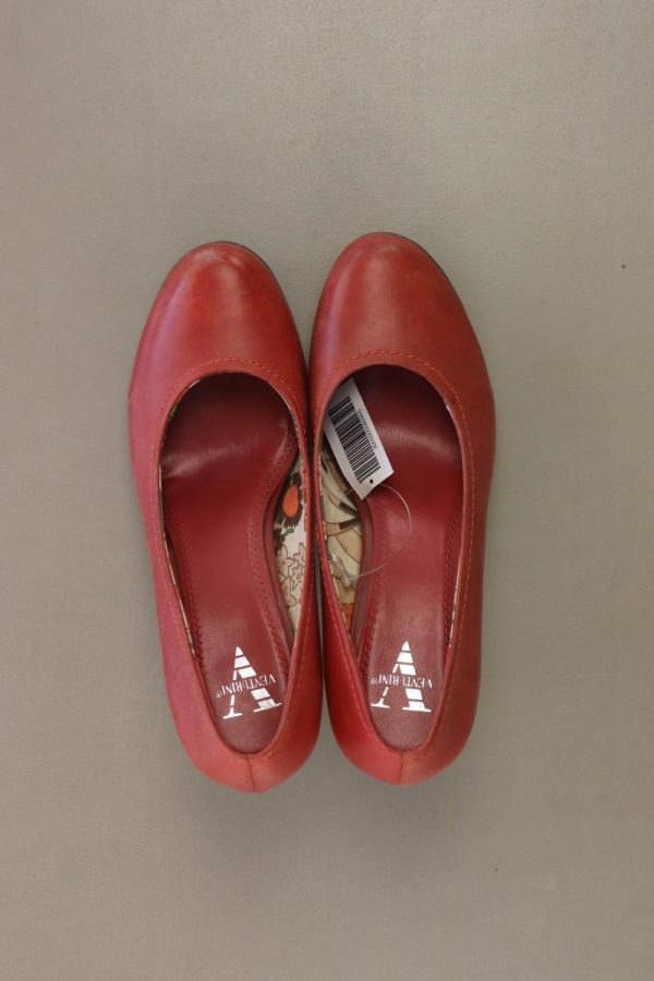 Venturini Milano Pumps Gr. 37 rot aus Leder Online-Verkauf – Bild 3