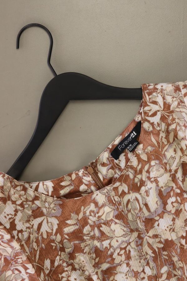 forever 21 Kurzarmkleid Gr. M braun aus Polyester Zu verkaufen – Bild 3