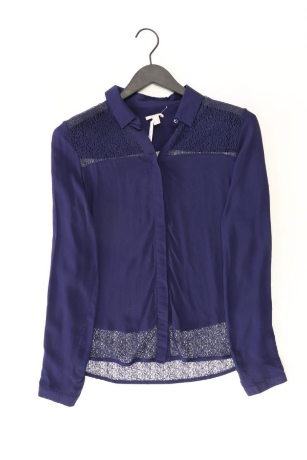 Esprit Langarmbluse Gr. 36 blau Jetzt online