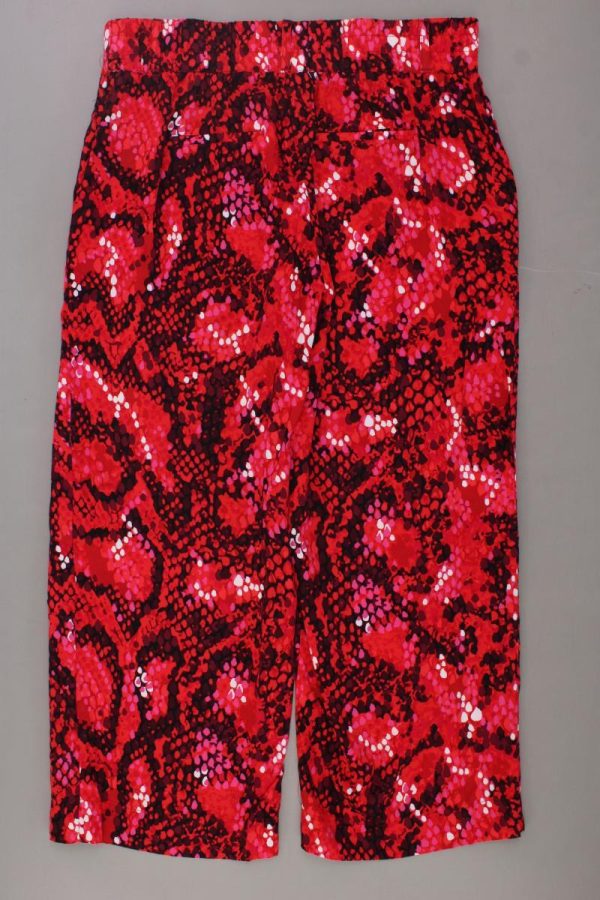 Street One Stoffhose Gr. 40 L26 mit Tierdruck neuwertig rot aus Viskose Mode – Bild 3
