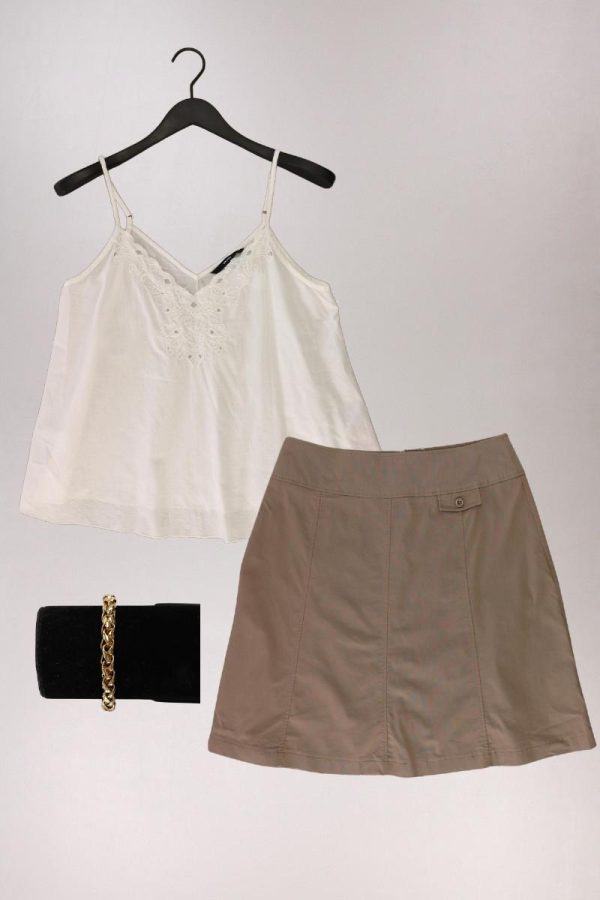 Second Hand Outfit Größe L mit Vero Moda Spaghetti-Top in Gr. L, Rock in Gr. 42 Rabatt