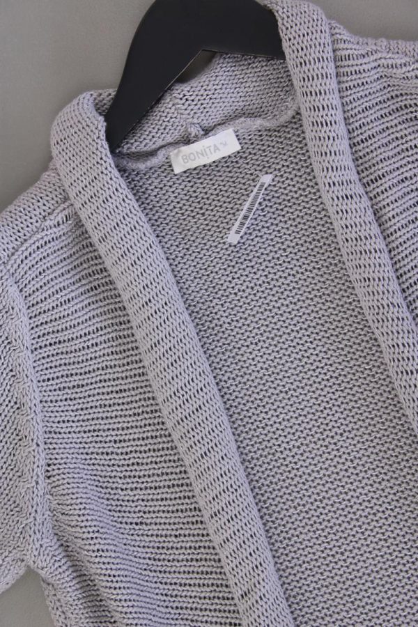 Bonita Strickjacke Gr. M Kurzarm grau aus Polyacryl Verkauf – Bild 2