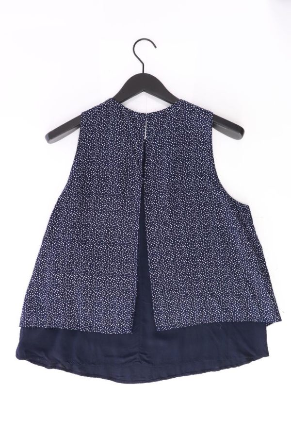 edc by Esprit Ärmellose Bluse Gr. XL gepunktet blau aus Viskose Online-Verkauf – Bild 2