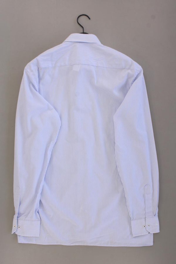 Eterna Langarmhemd für Herren Gr. Hemdgröße 41 16 blau aus Baumwolle Schn?ppchen – Bild 2