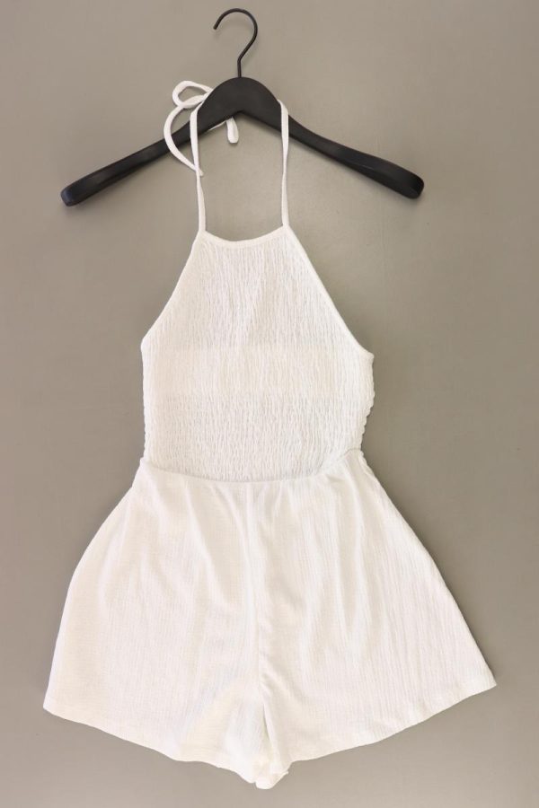 Bershka Playsuit Gr. S weiß Angebot