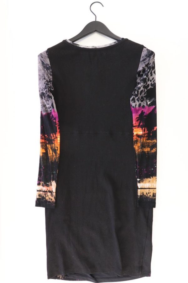 Oui Langarmkleid Gr. 38 schwarz aus Polyamid Im Angebot – Bild 2