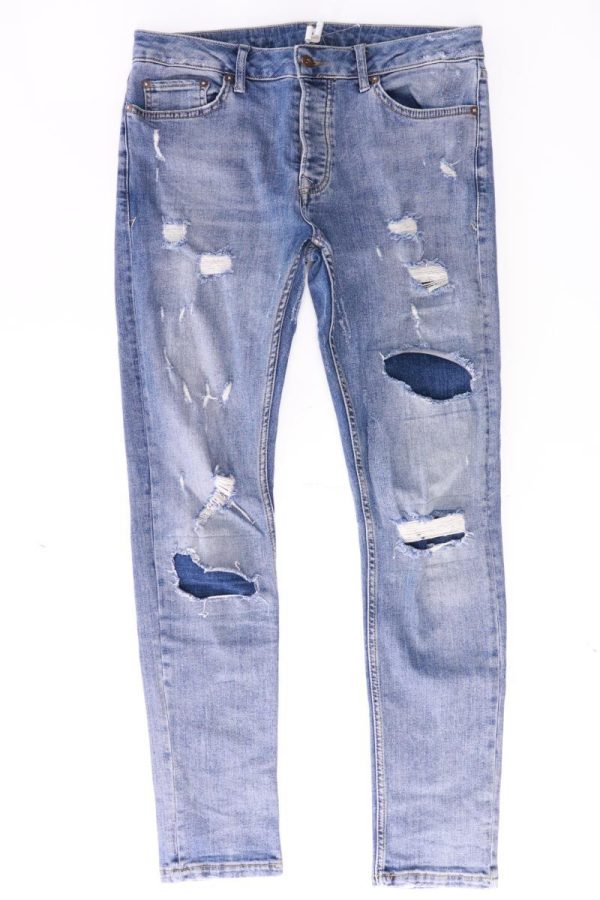 Topman Skinny Jeans für Herren Gr. W32 L32 blau aus Baumwolle Rabatt