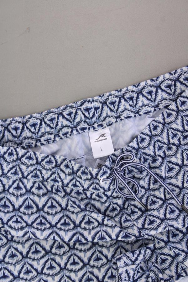 Maui-Wowie Shorts Gr. L geometrisches Muster neuwertig blau aus Polyester Rabatt – Bild 2