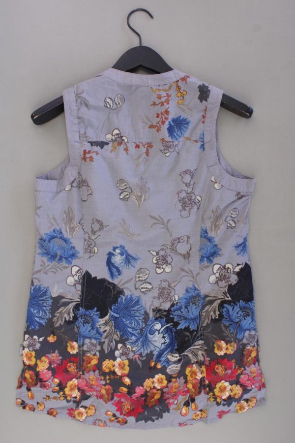 Cecil Ärmellose Bluse Gr. S mit Blumenmuster grau aus Baumwolle Zu verkaufen – Bild 3