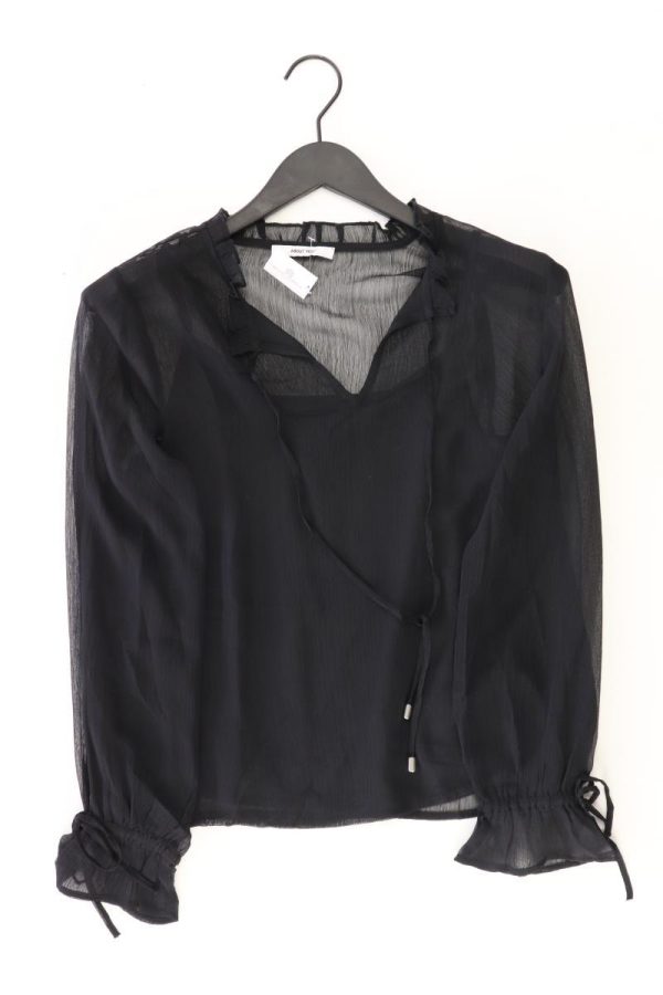 About You Chiffonbluse Gr. 36 Langarm schwarz aus Polyester Mode