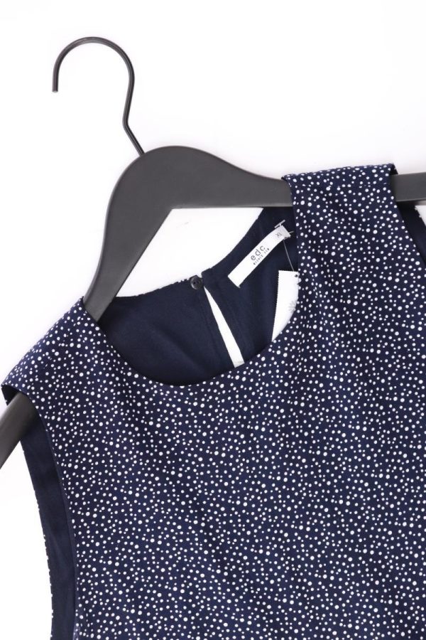 edc by Esprit Ärmellose Bluse Gr. XL gepunktet blau aus Viskose Online-Verkauf – Bild 3