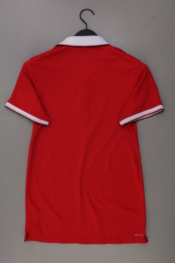 Nike Poloshirt für Herren Gr. S neuwertig Kurzarm rot aus Polyester Schn?ppchen – Bild 3