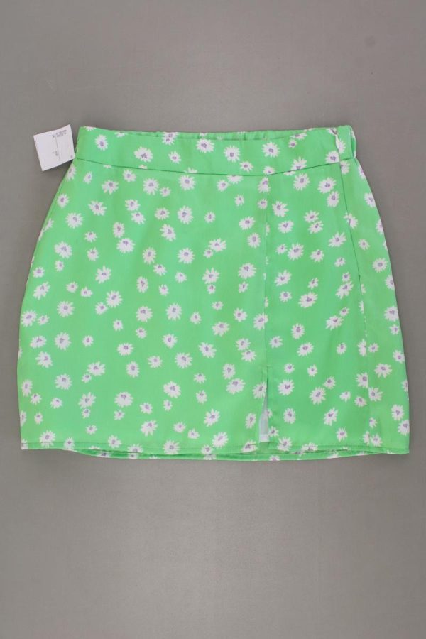 Bershka Kurzer Rock Gr. S mit Blumenmuster neu mit Etikett grün aus Polyester Rabatt