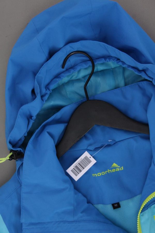 moorhead Kapuzenjacke Gr. 42 blau aus Polyester Schn?ppchen – Bild 2