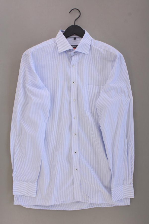 Eterna Langarmhemd für Herren Gr. Hemdgröße 41 16 blau aus Baumwolle Schn?ppchen